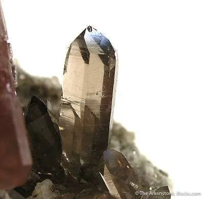 Fluorite on Smoky Quartz - image 3