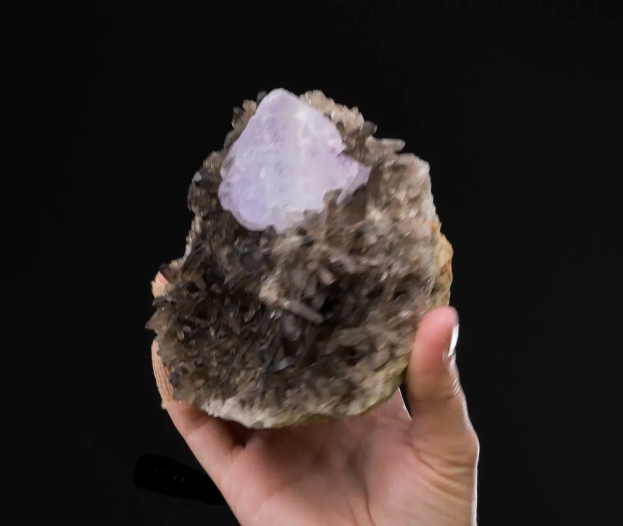 Fluorite on Smoky Quartz - image 2