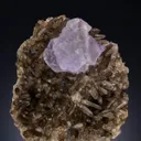 Fluorite on Smoky Quartz - image 1