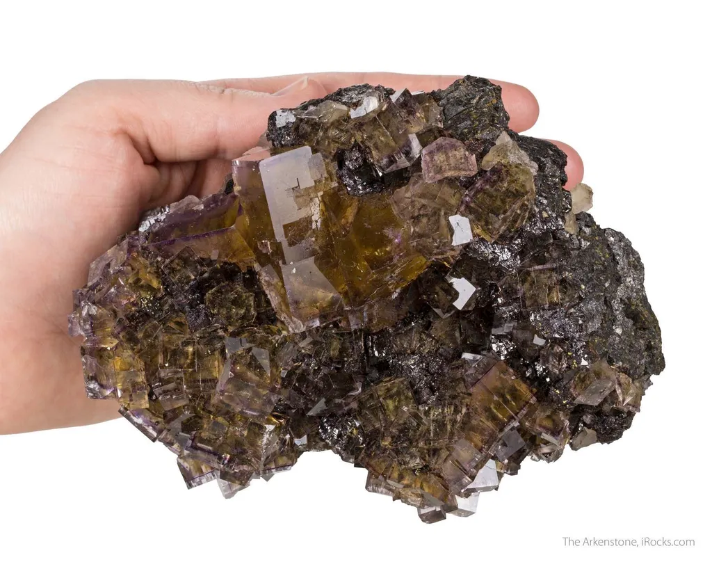 Fluorite on Sphalerite image