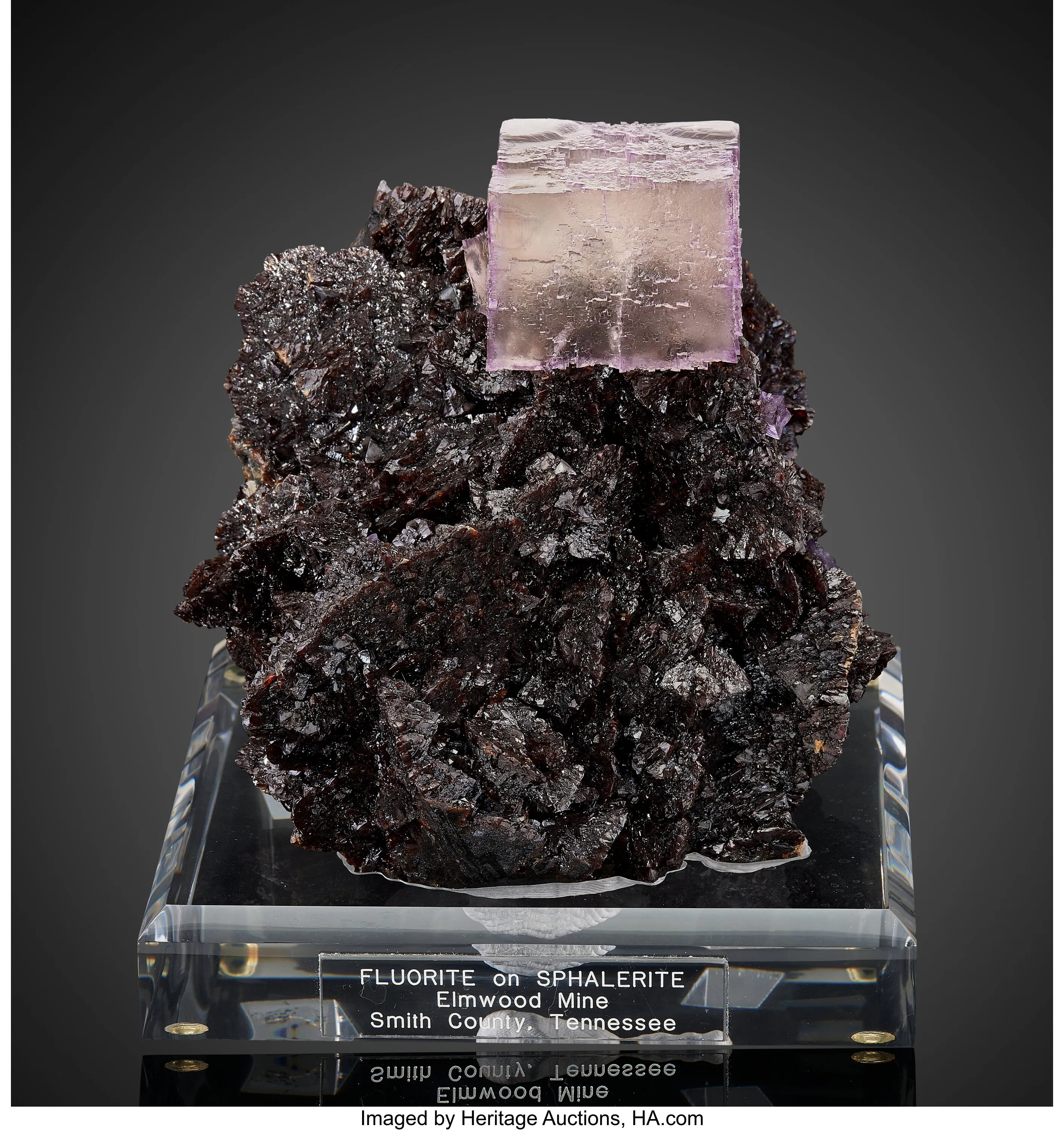Fluorite on Sphalerite - image 1