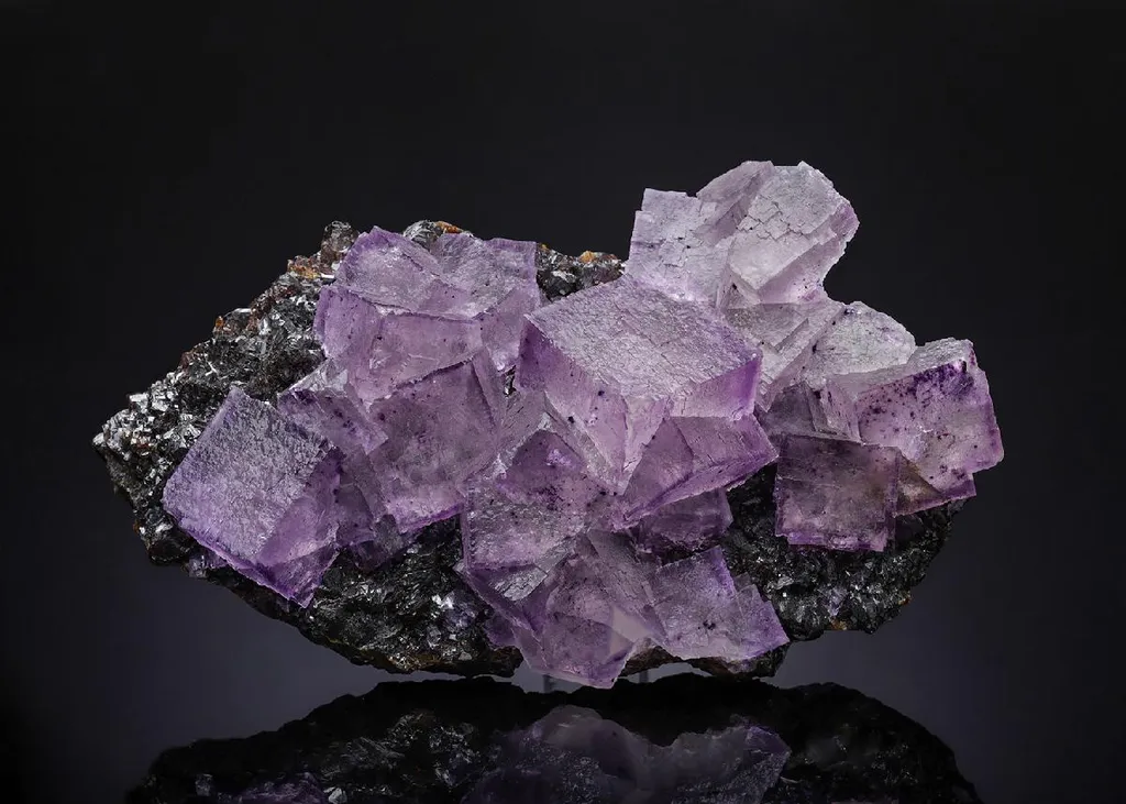 Fluorite on Sphalerite