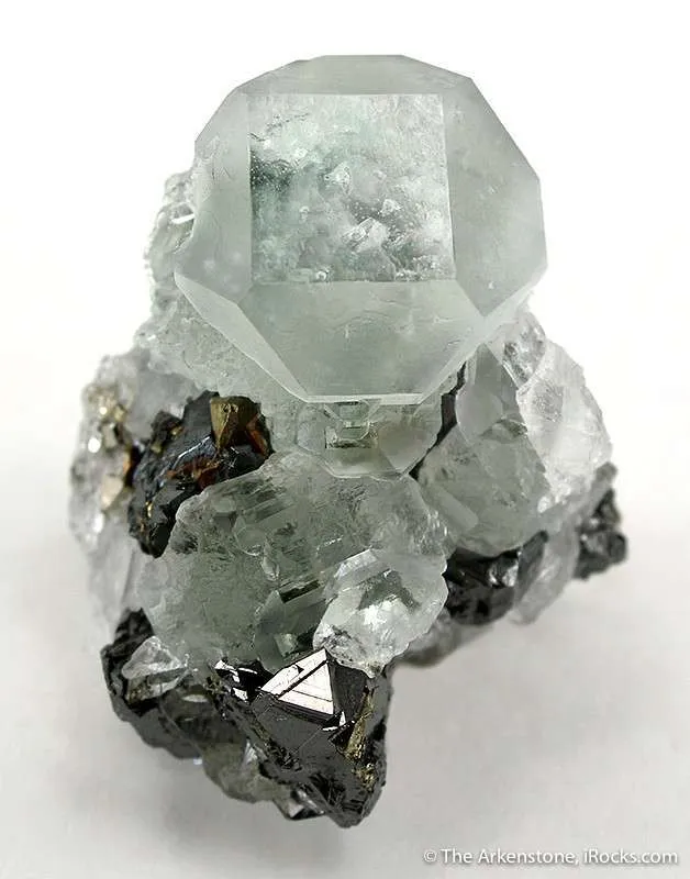 Fluorite on Sphalerite - image 1