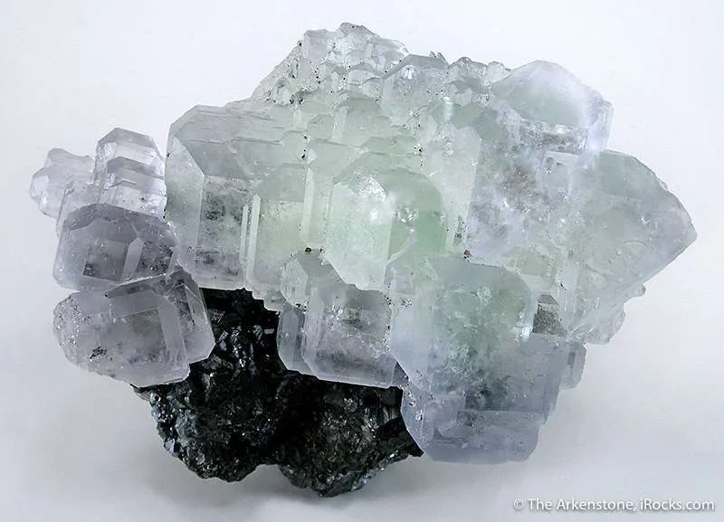 Fluorite on Sphalerite image