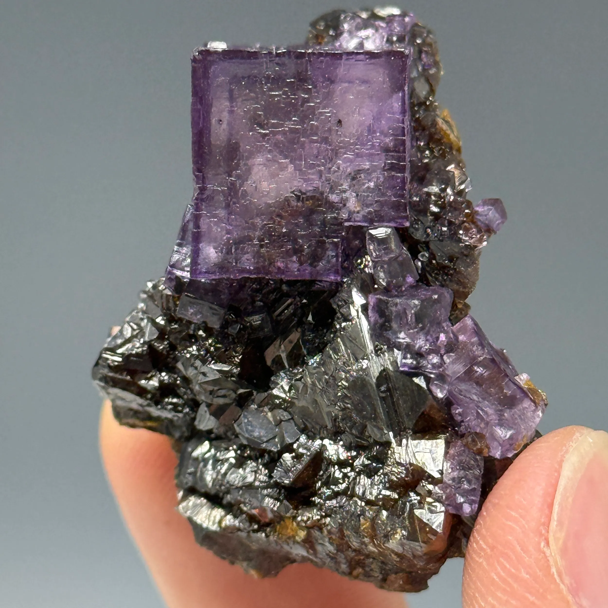 Fluorite on Sphalerite - image 3