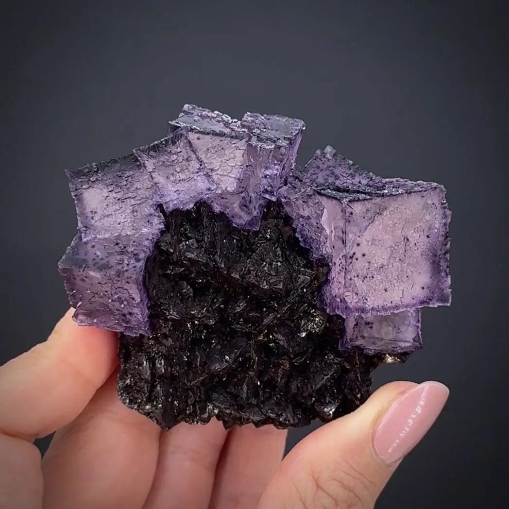 Fluorite on Sphalerite - image 1