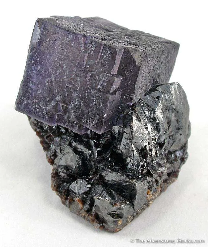 Fluorite on Sphalerite image