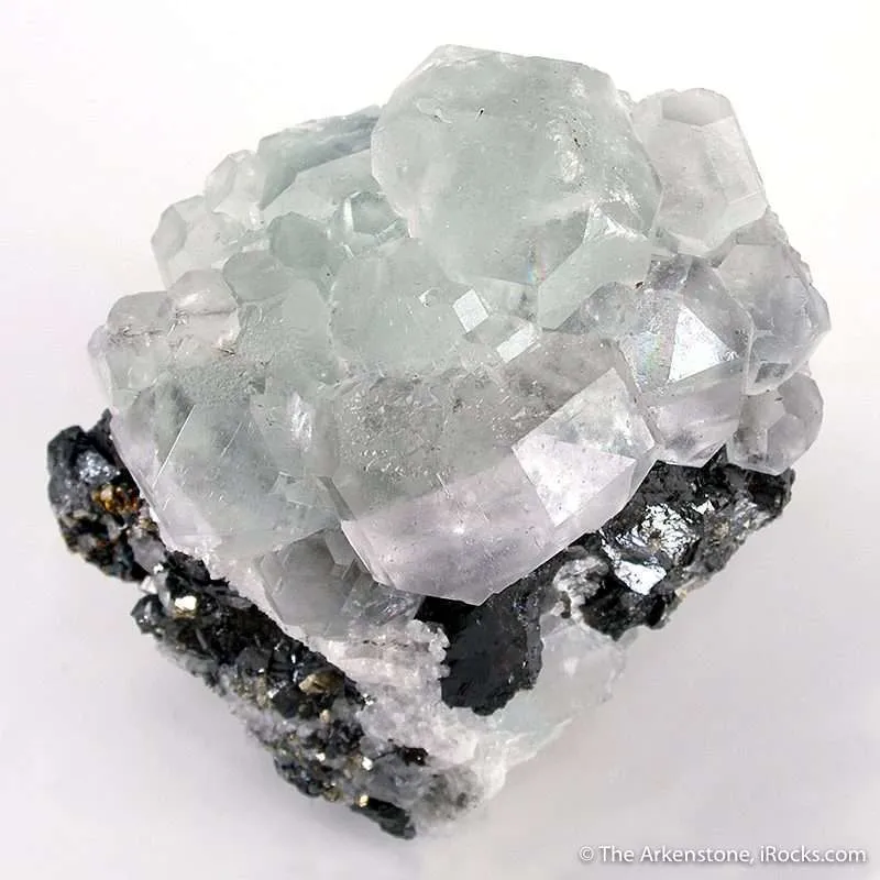 Fluorite on Sphalerite image