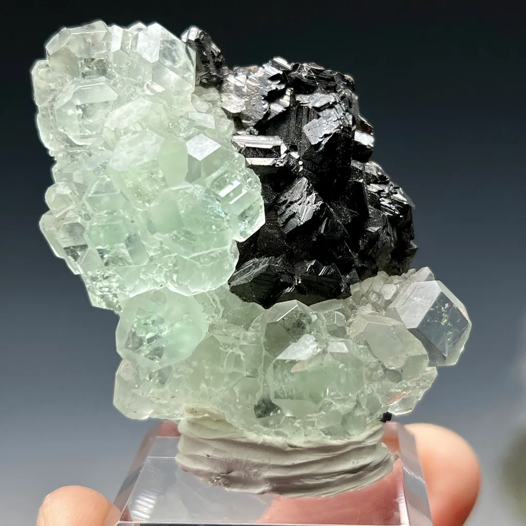 Fluorite on Sphalerite image
