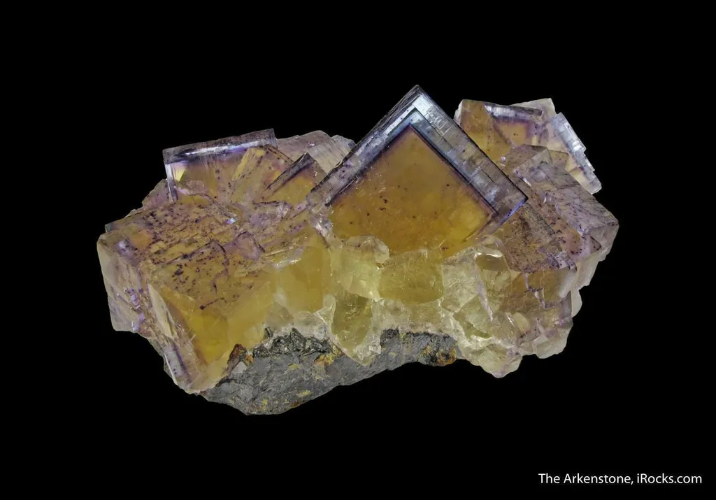 Fluorite on Sphalerite image
