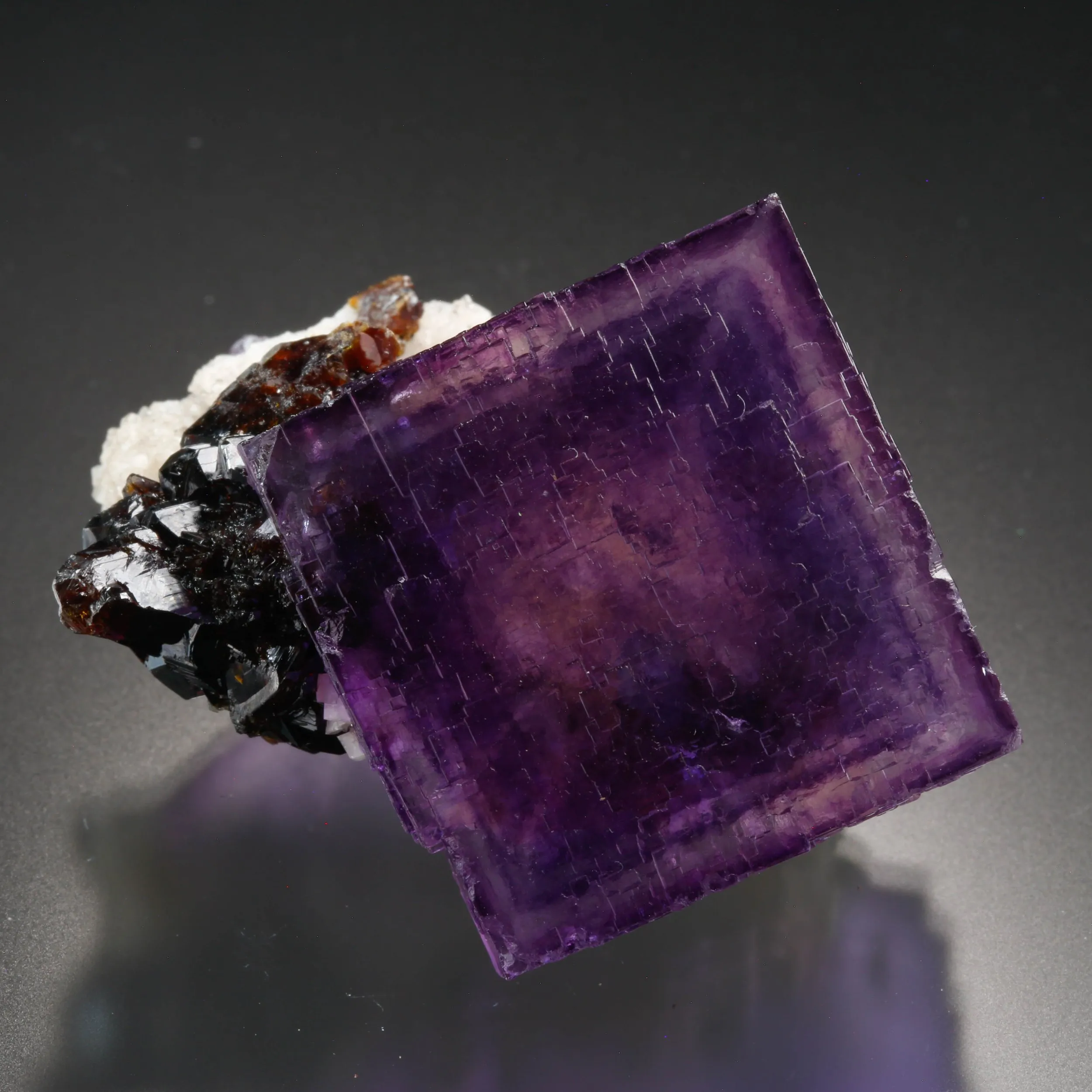 Fluorite on Sphalerite - image 1