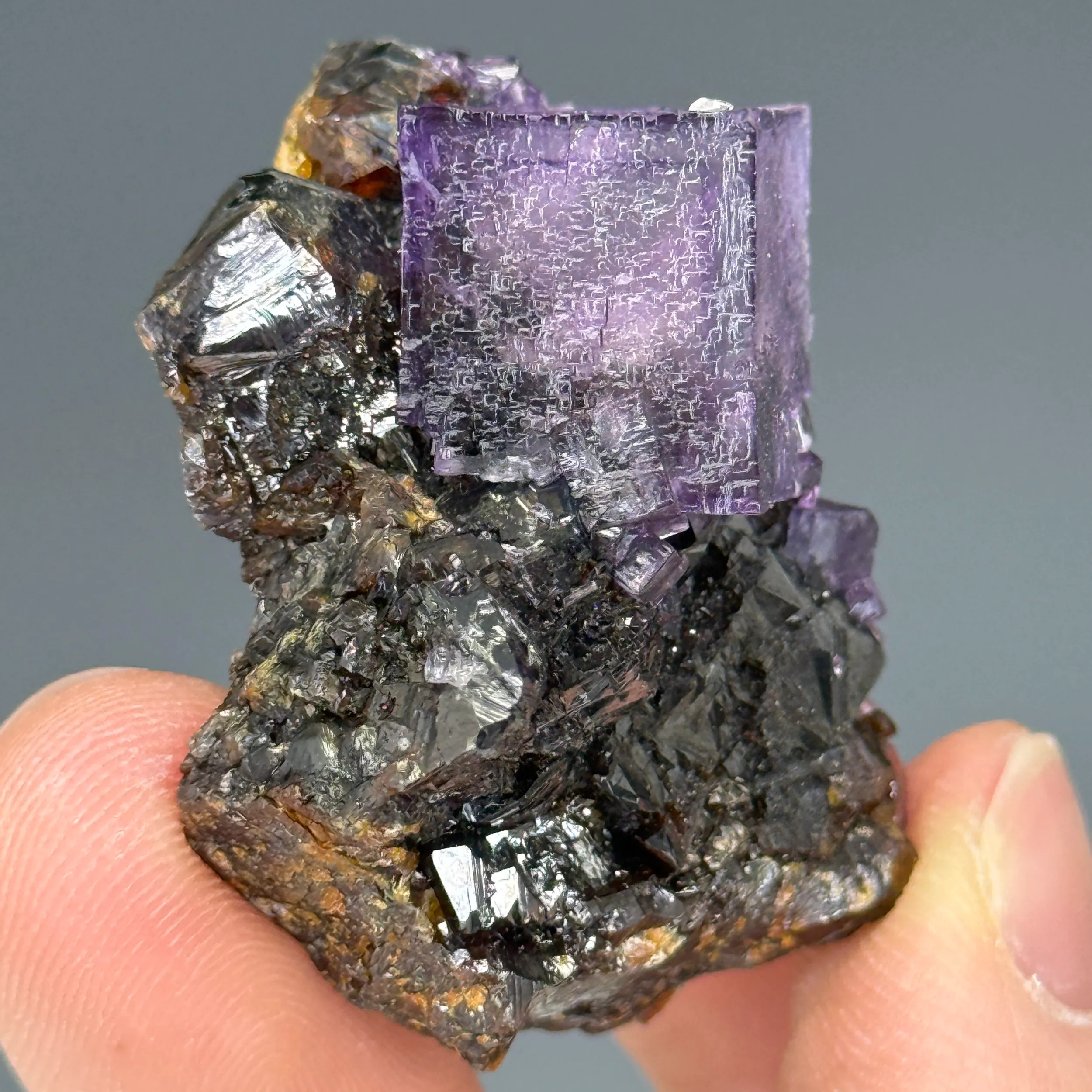 Fluorite on Sphalerite - image 2