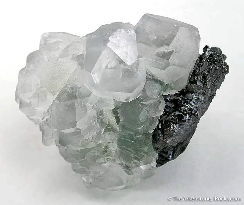 Fluorite on Sphalerite image