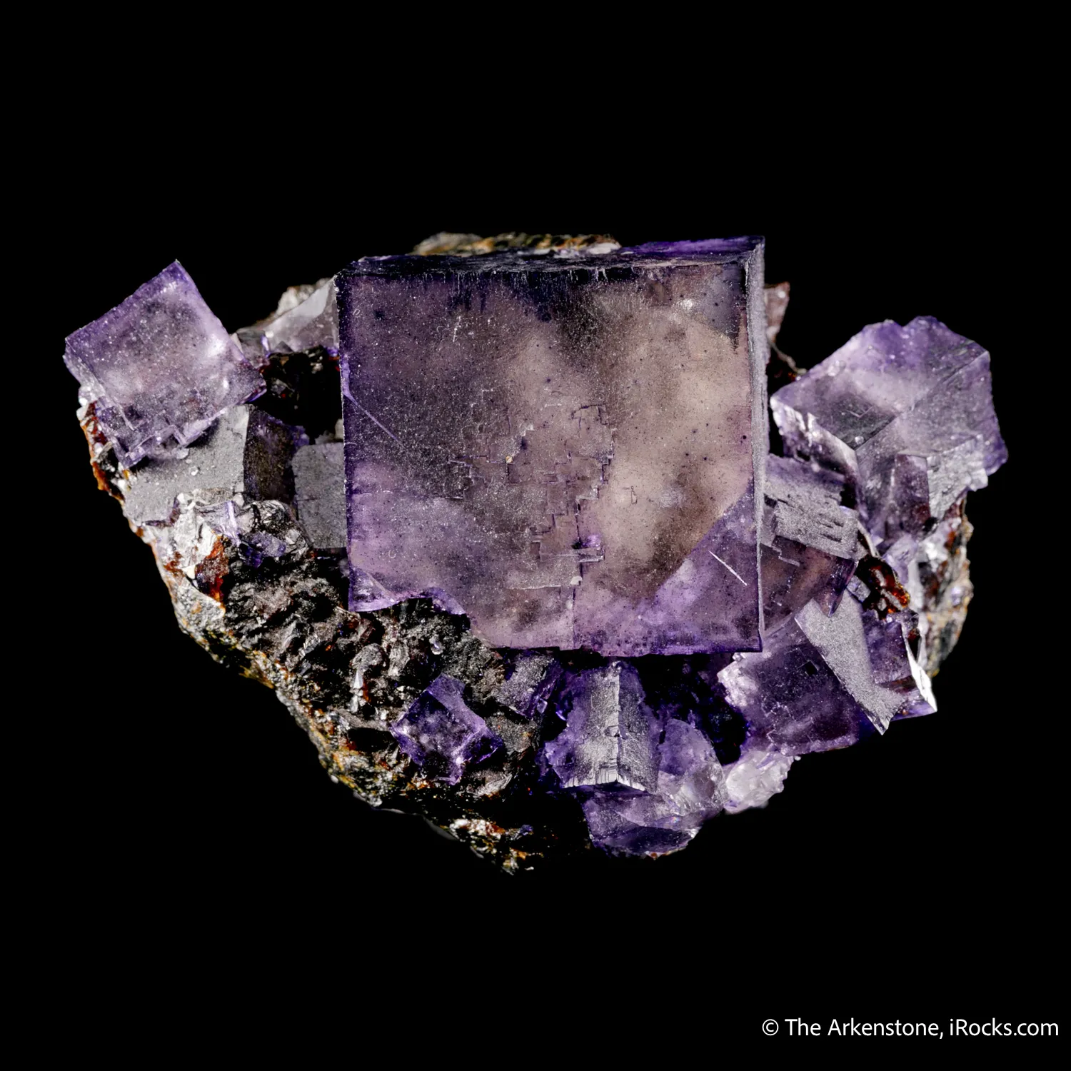 Fluorite on Sphalerite - image 1