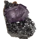 Fluorite on Sphalerite - image 1