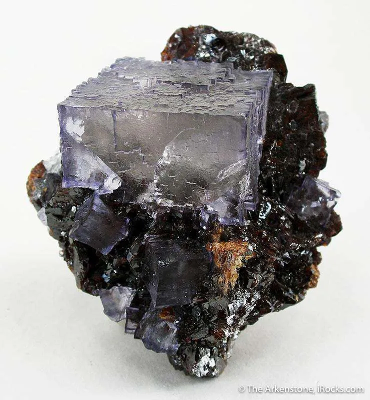 Fluorite on Sphalerite image