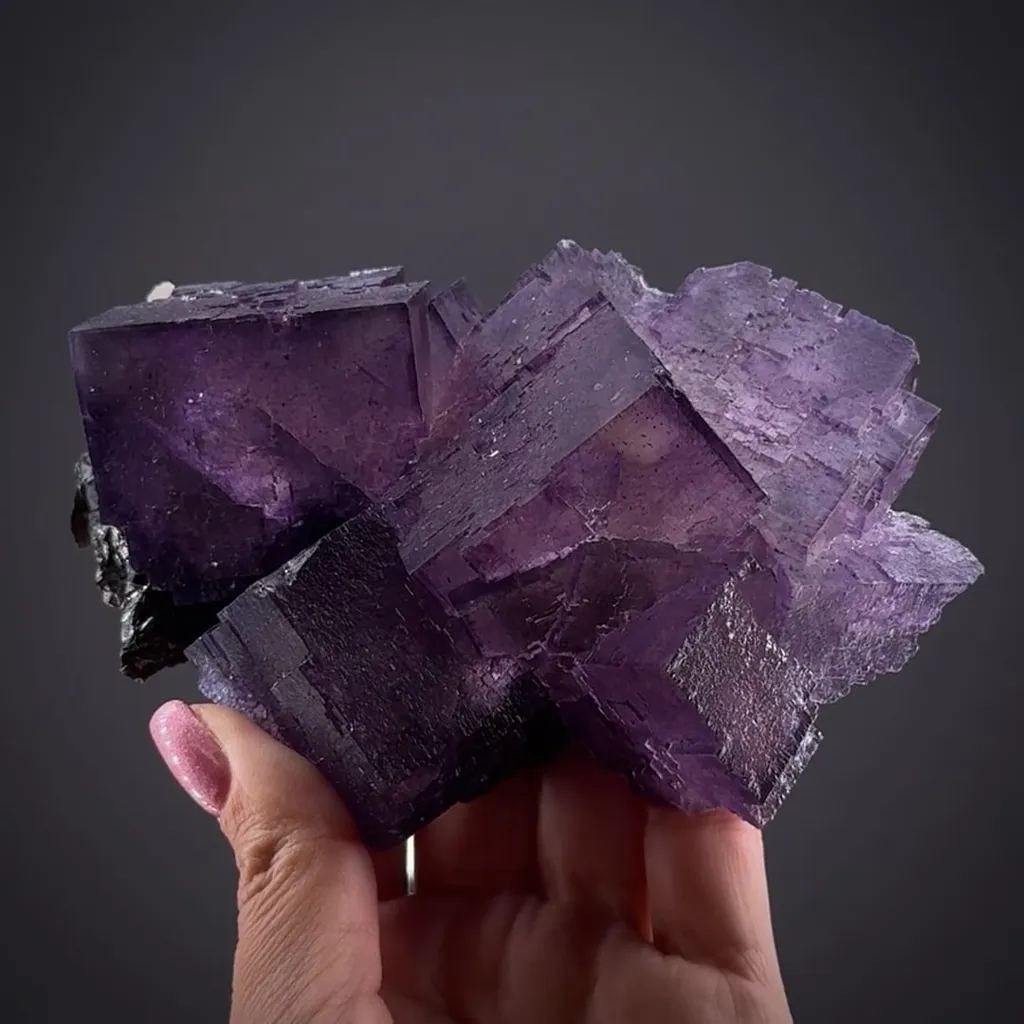 Fluorite on Sphalerite image