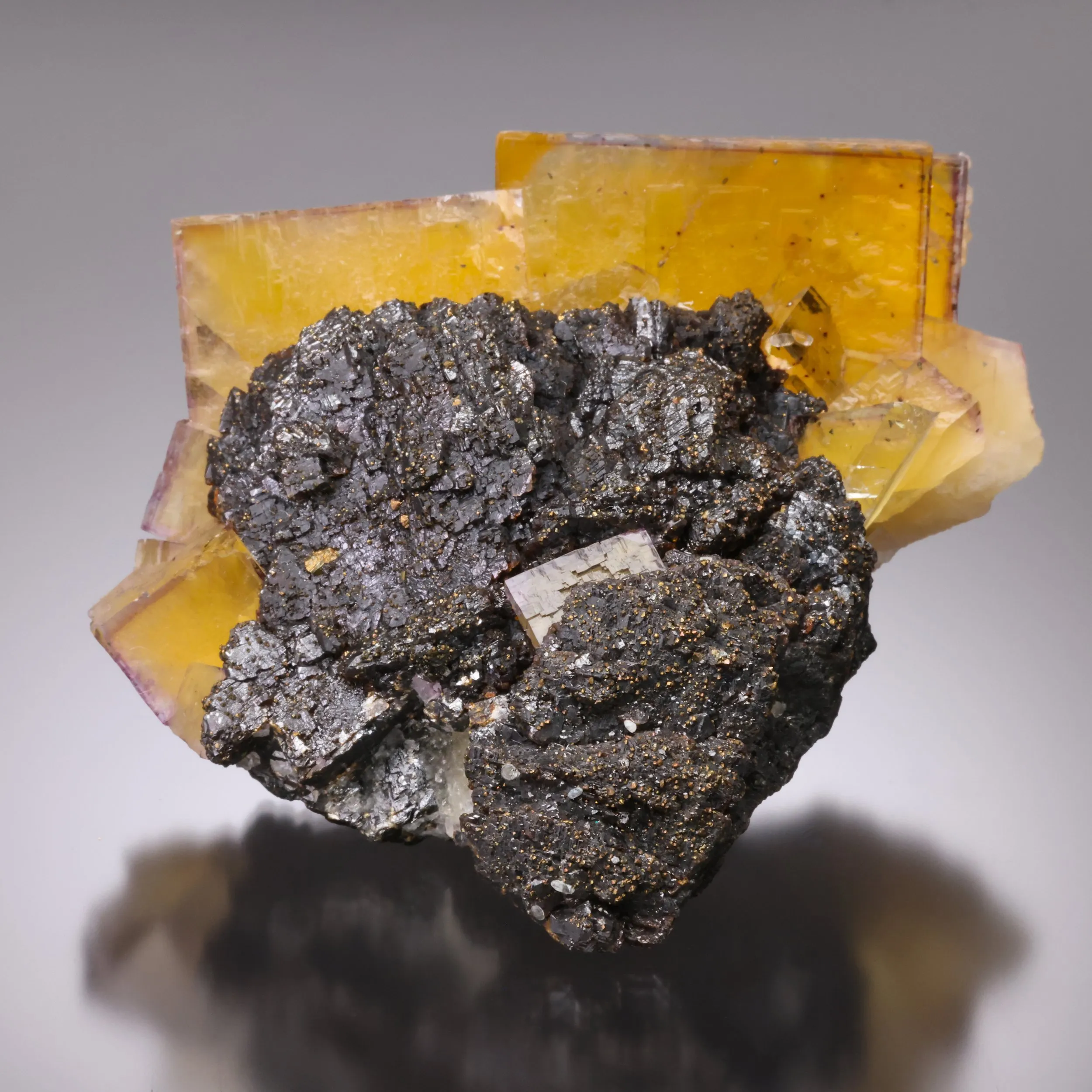 Fluorite on Sphalerite - image 1