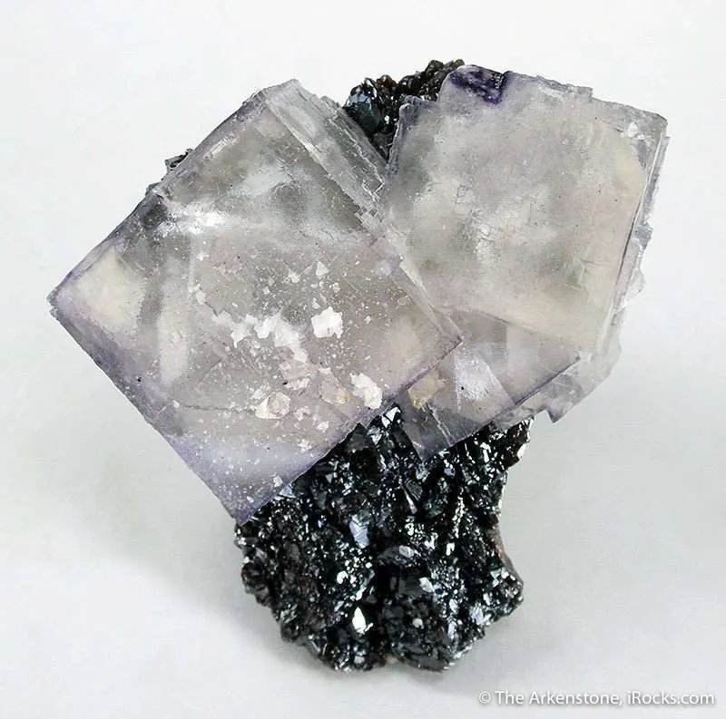 Fluorite on Sphalerite image