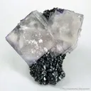 Fluorite on Sphalerite - image 1