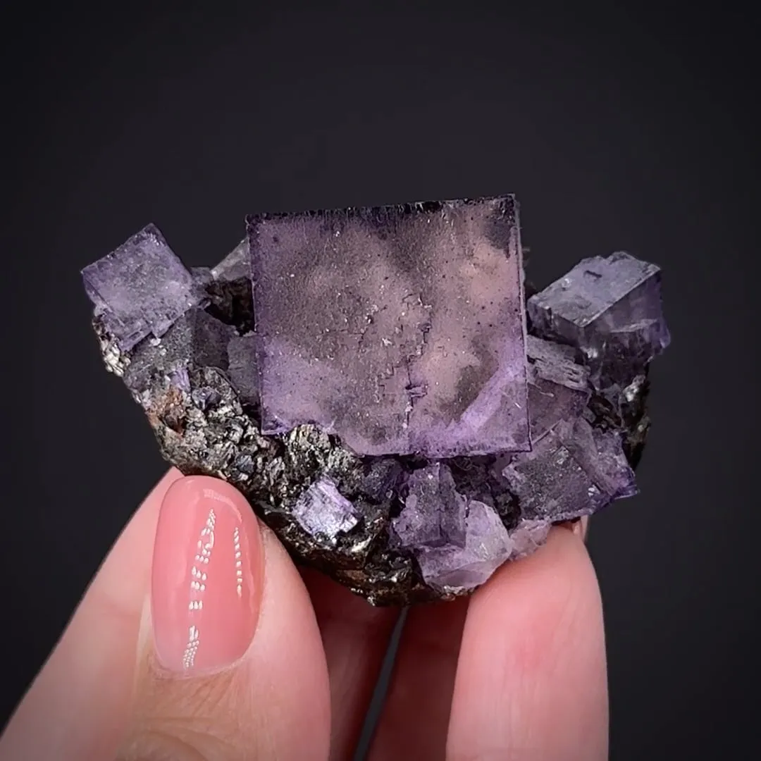 Fluorite on Sphalerite - image 2