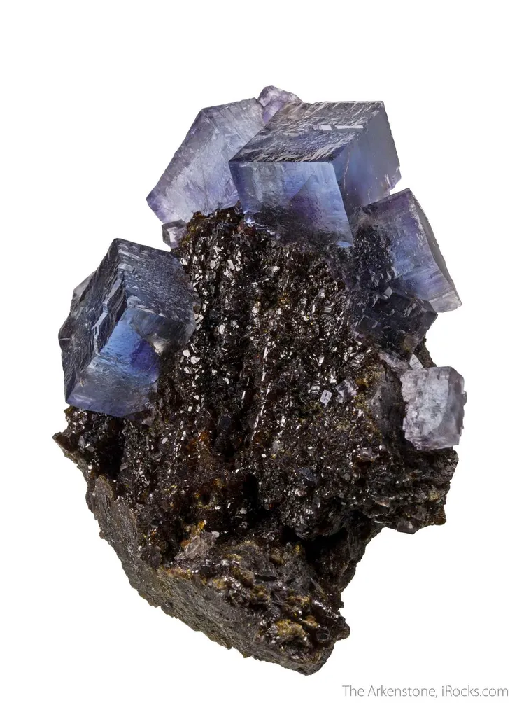 Fluorite on Sphalerite image