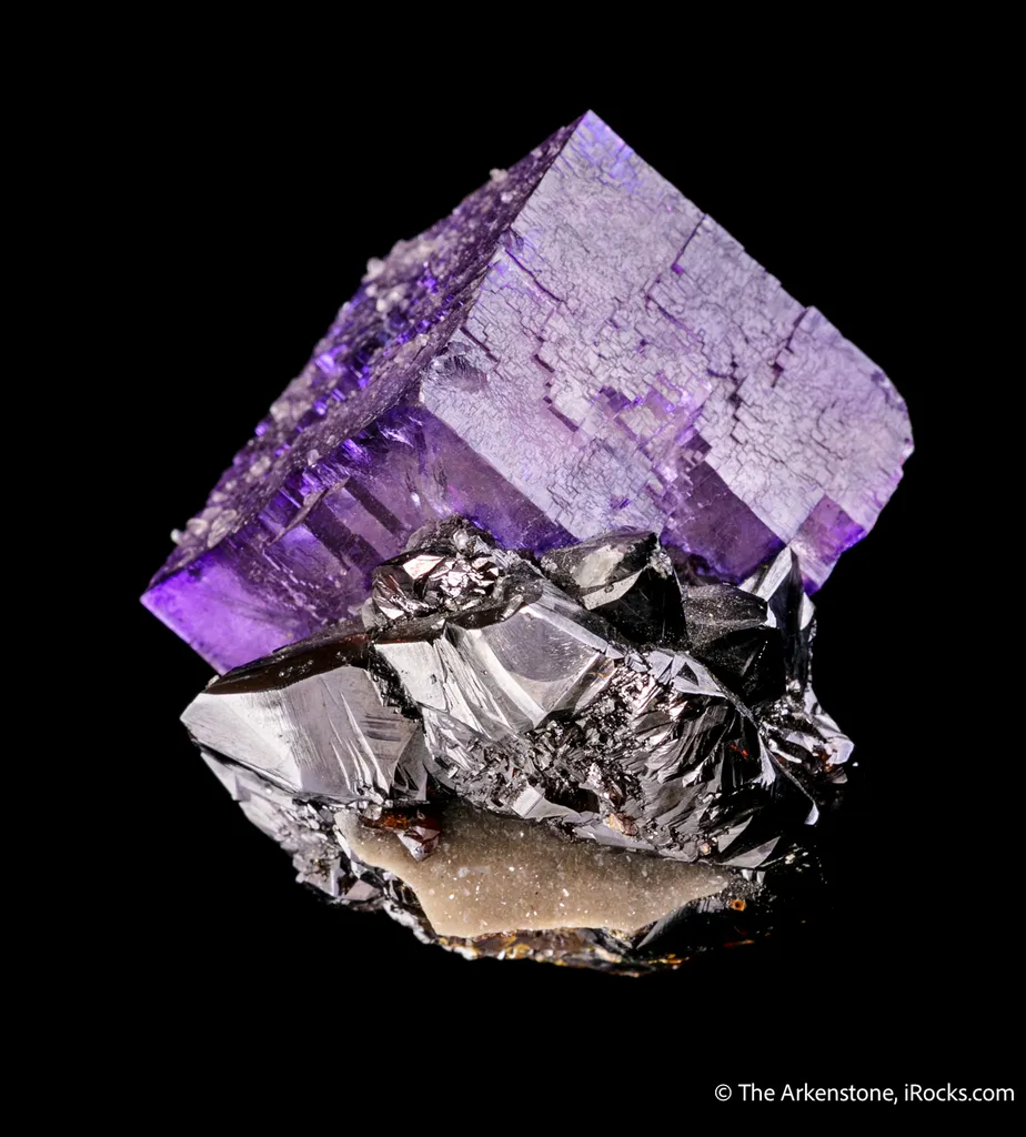 Fluorite on Sphalerite image