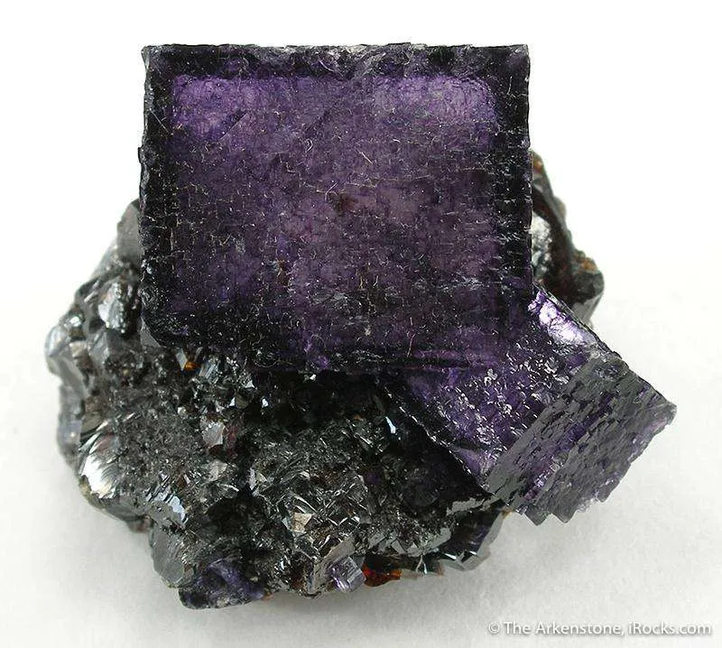 Fluorite on Sphalerite image