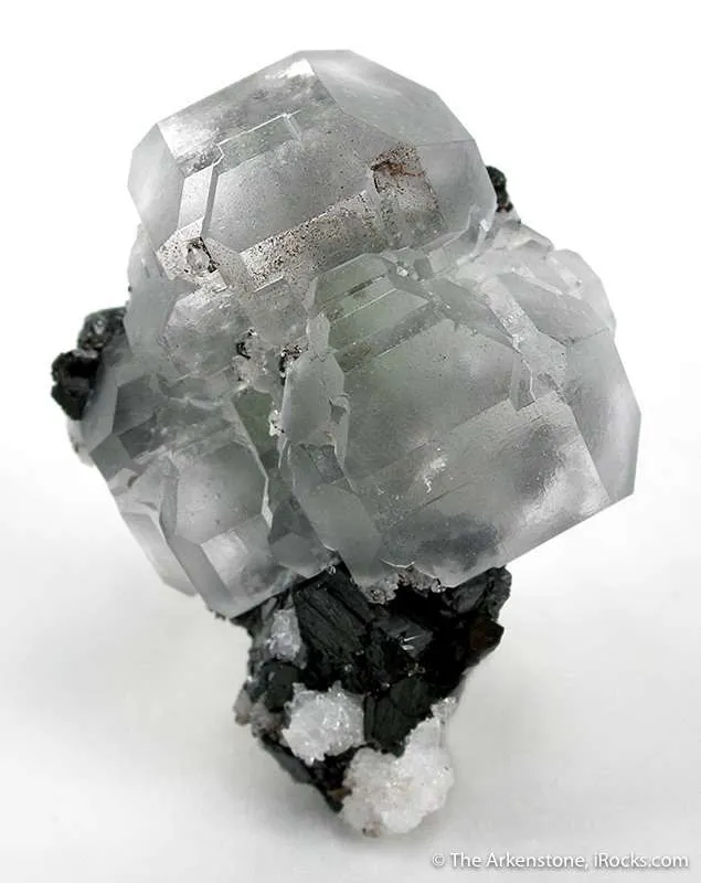 Fluorite on Sphalerite image