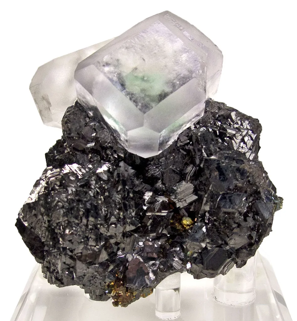 Fluorite on Sphalerite image