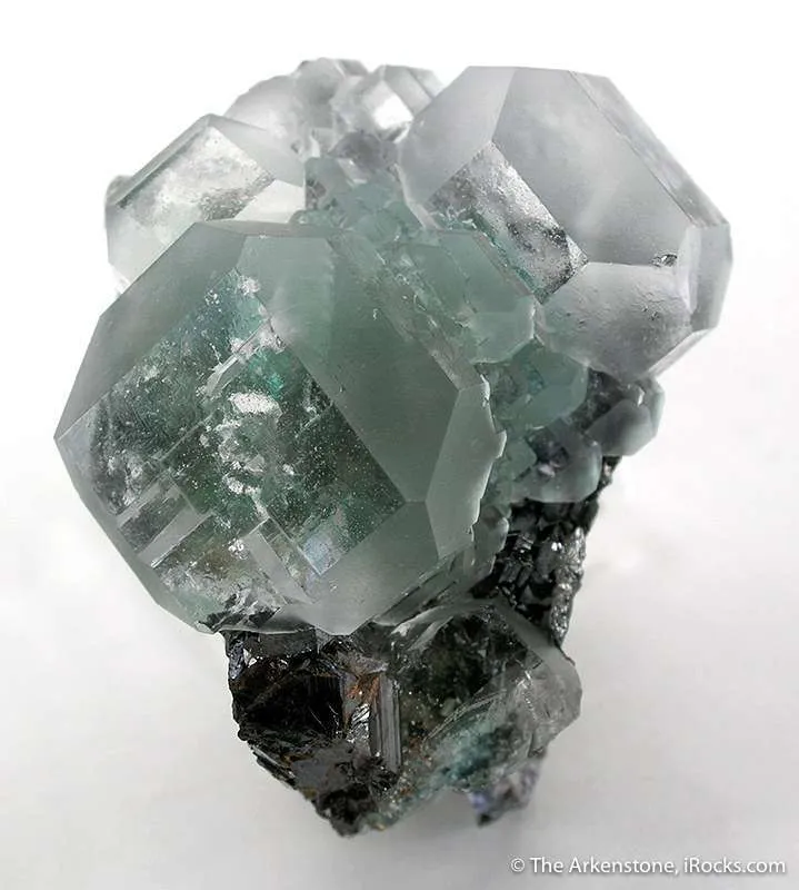 Fluorite on Sphalerite image