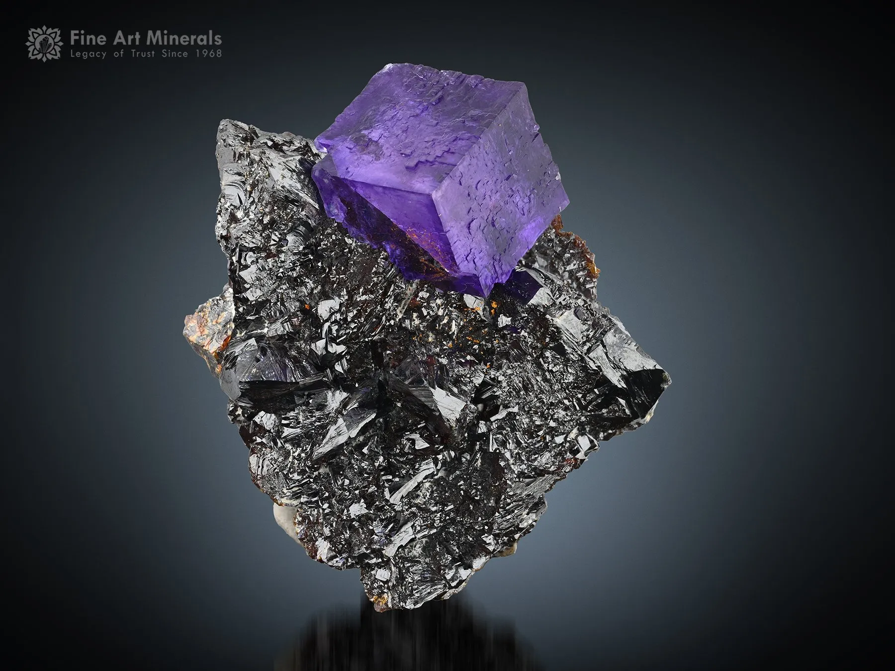 Fluorite on Sphalerite from USA - image 1