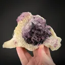 Fluorite on Sphalerite on Baryte - image 1