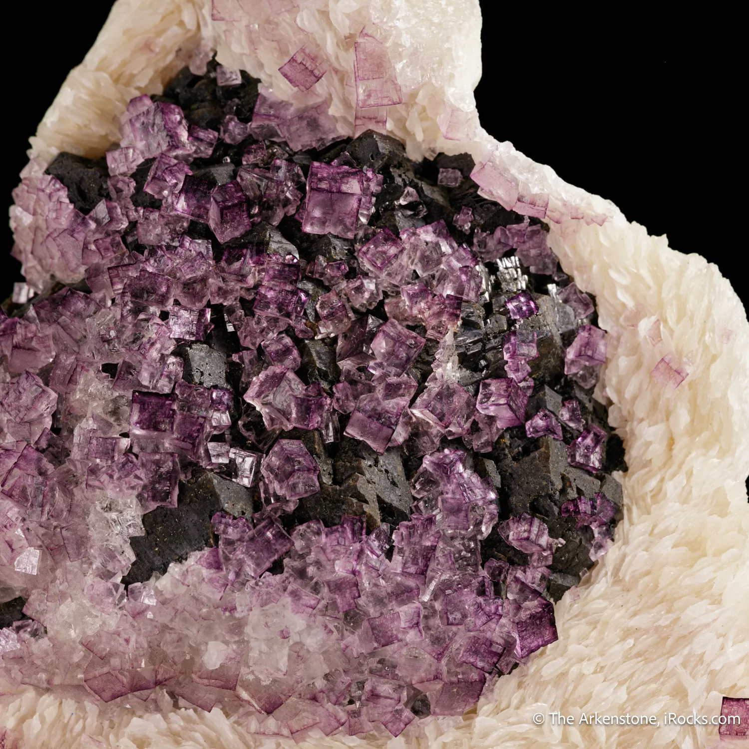 Fluorite on Sphalerite on Baryte - image 4