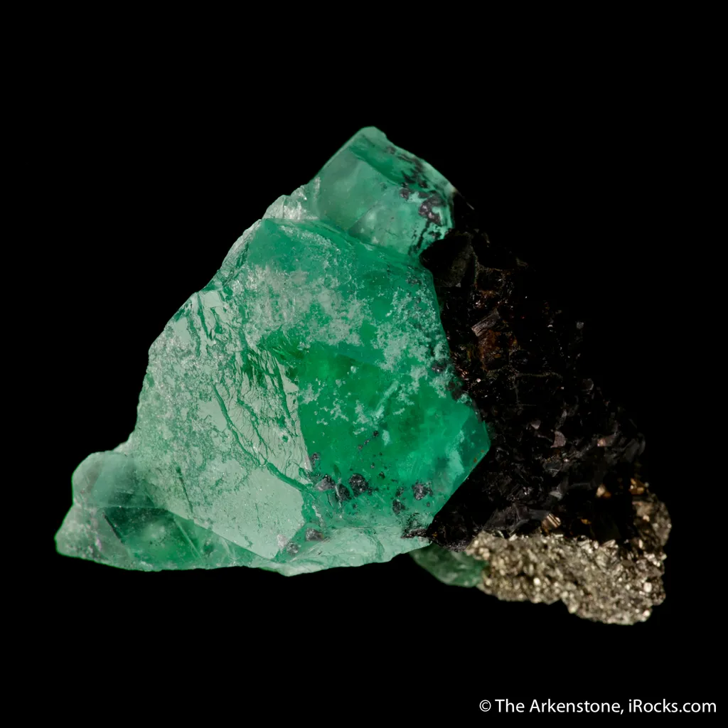 Fluorite on Sphalerite, Pyrite - image 4