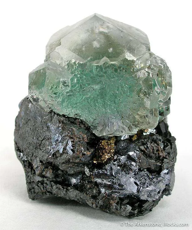 Fluorite on Sphalerite With Pyrite Inclusions image