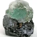Fluorite on Sphalerite With Pyrite Inclusions - image 1