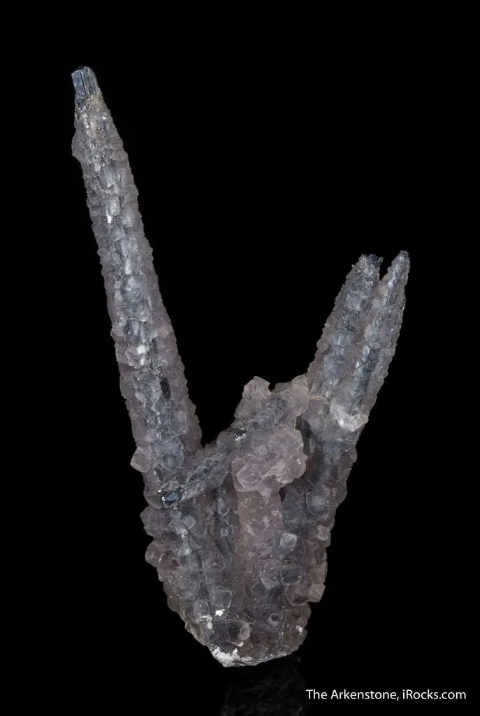 Fluorite on Stibnite - image 4
