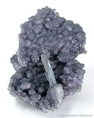 Fluorite on Stibnite - image 3