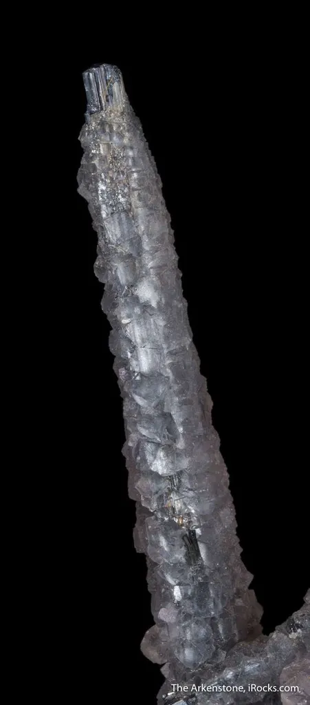 Fluorite on Stibnite - image 2