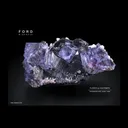 Fluorite on Wolframite - image 1