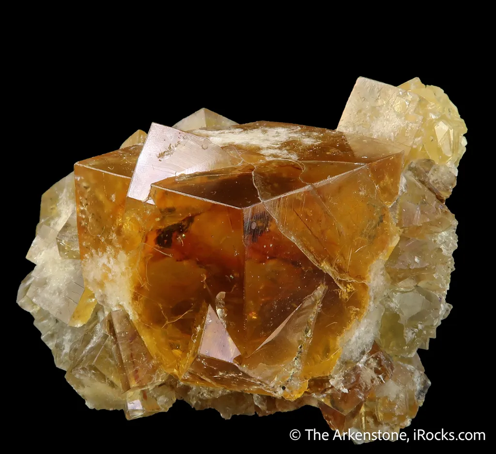 Fluorite (penetration-twinned) on Fluorite - image 4