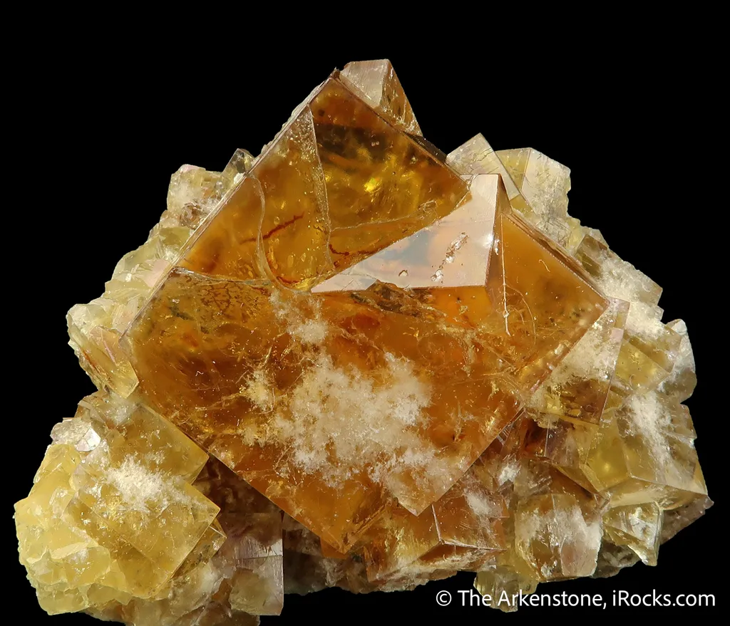 Fluorite (penetration-twinned) on Fluorite - image 3