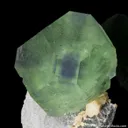 Fluorite (phantom) with Calcite - image 8