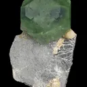 Fluorite (phantom) with Calcite - image 2