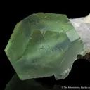 Fluorite (phantom) with Calcite - image 6