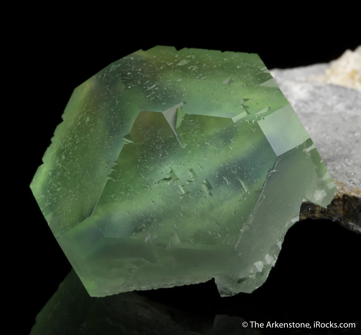 Fluorite (phantom) with Calcite - image 6