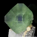 Fluorite (phantom) with Calcite - image 1
