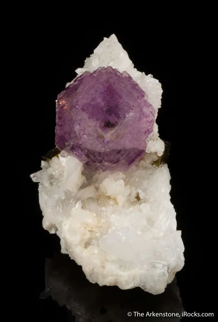 Fluorite (phantom) with Pyrite, Dolomite image