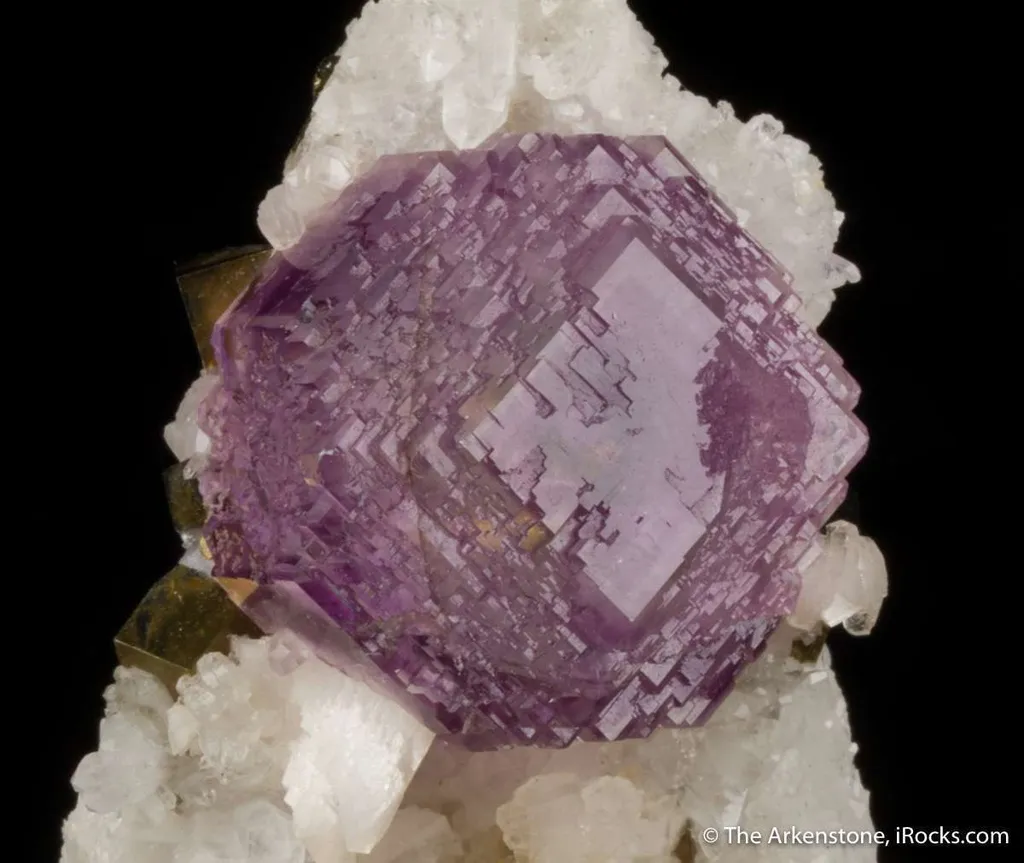 Fluorite (phantom) with Pyrite, Dolomite - image 5